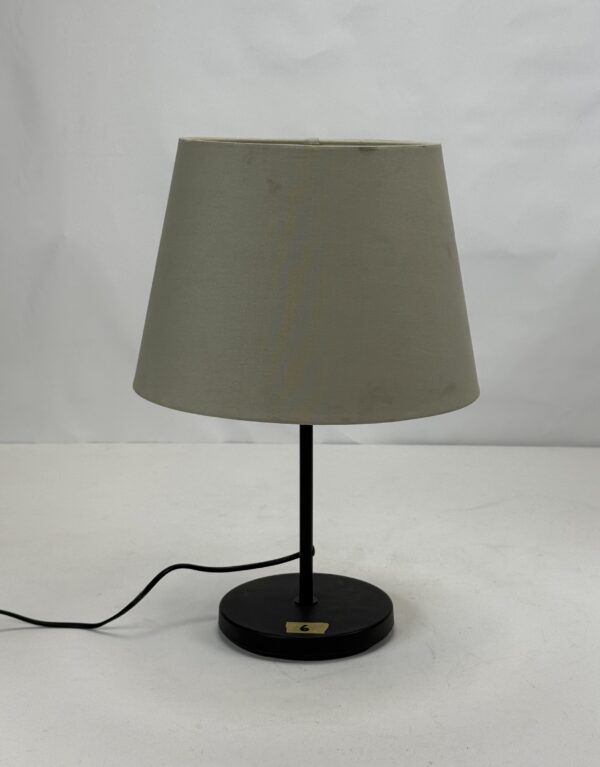 Lamp Shade (57)_Muted Grey-Green Drum Shaped Shade