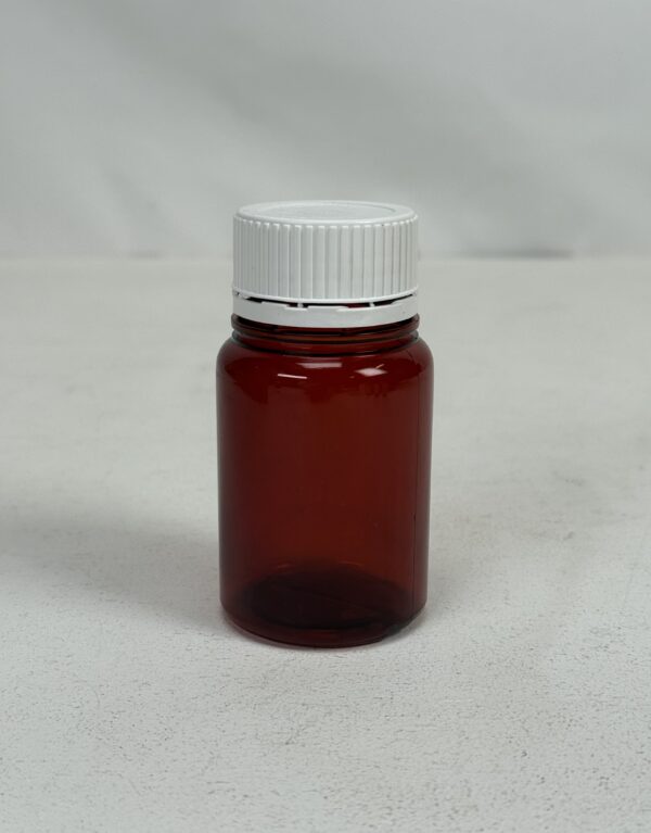 Lab Props_Brown Bottle with White Lid (small)