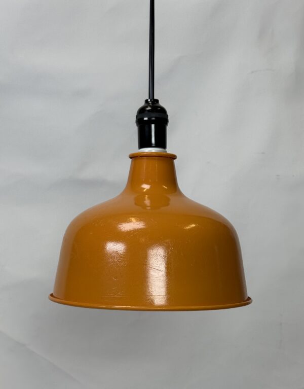 Lamp Shade (59b)_Spray Painted Orange-Yellow Pendant Lamp Shade