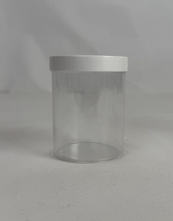 Lab Props_Clear Bottle with White Lid