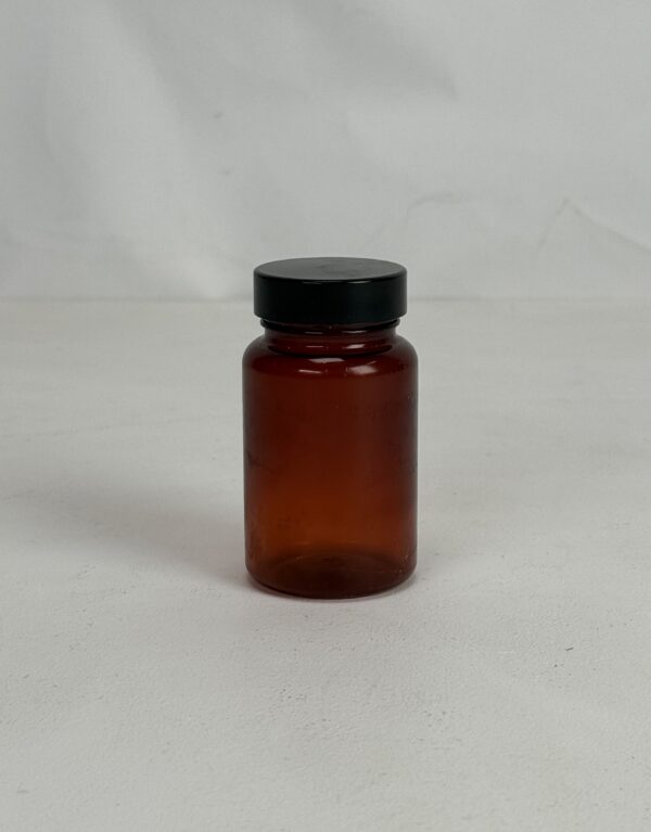 Lab Props_Brown Bottle with Black Lid 
